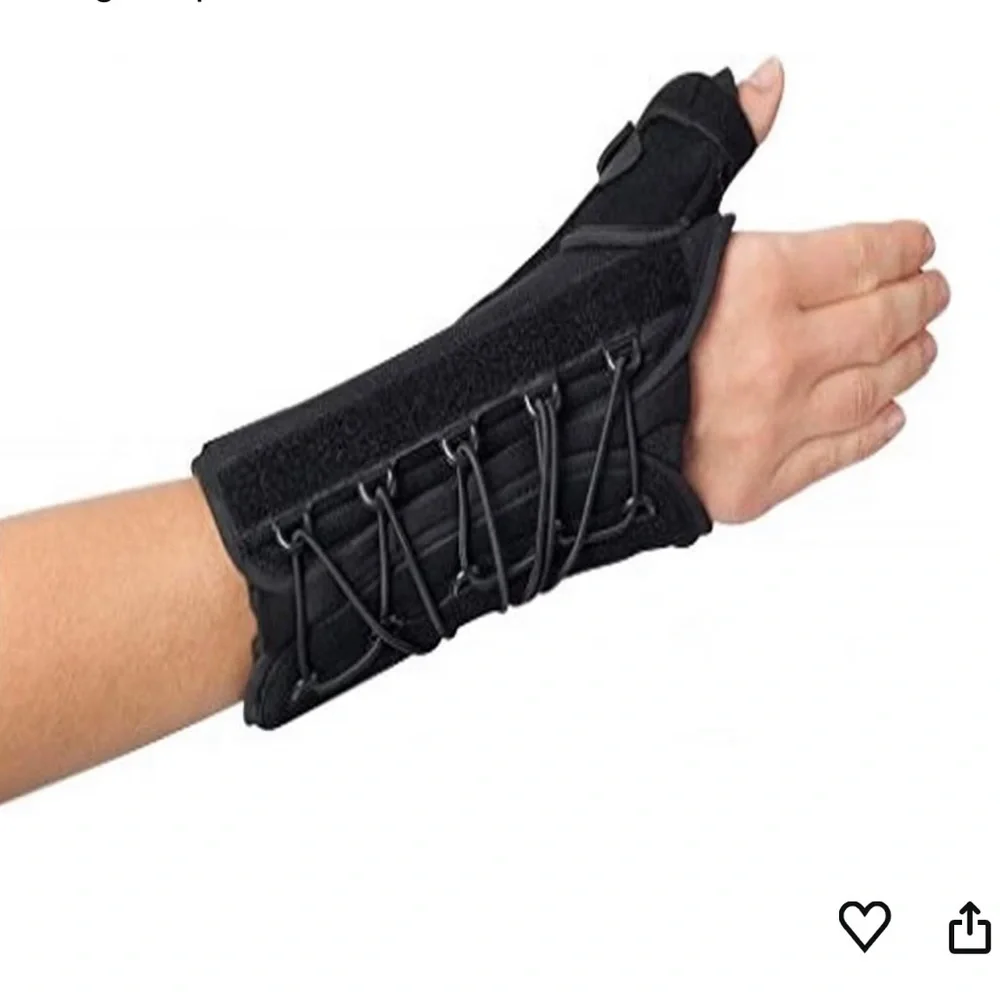 Wrist Splint Advanced Ortho Palmar Stay, Aluminum/Foam/Lycra, Black, Right Hand